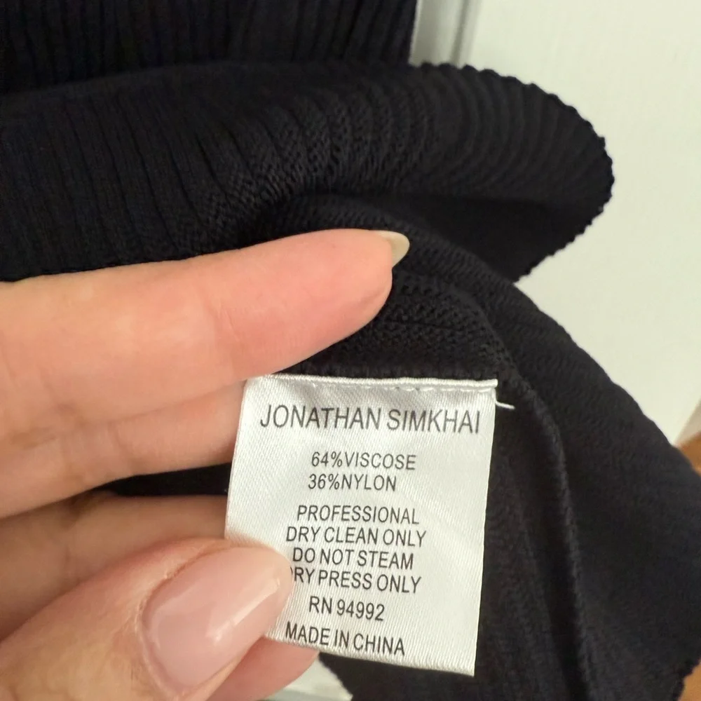 Jonathan Simkhai Knit Ribbed Ruffle Skirt - Picture 3 of 5